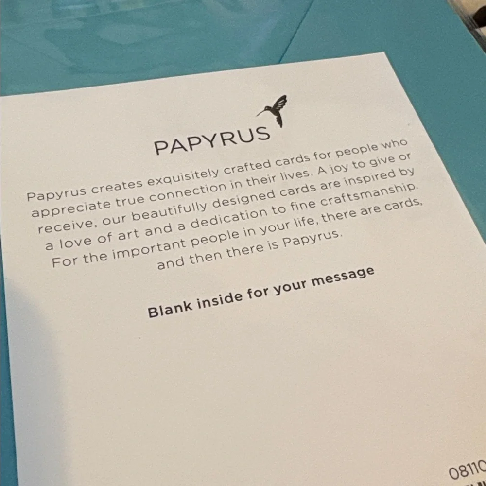 🆕Papyrus 3 Dimensional Floral Greeting Card